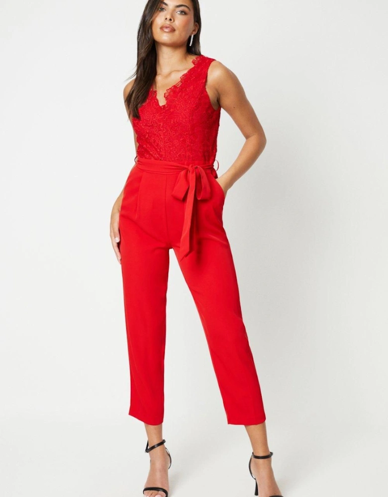 Lace Top Jumpsuit