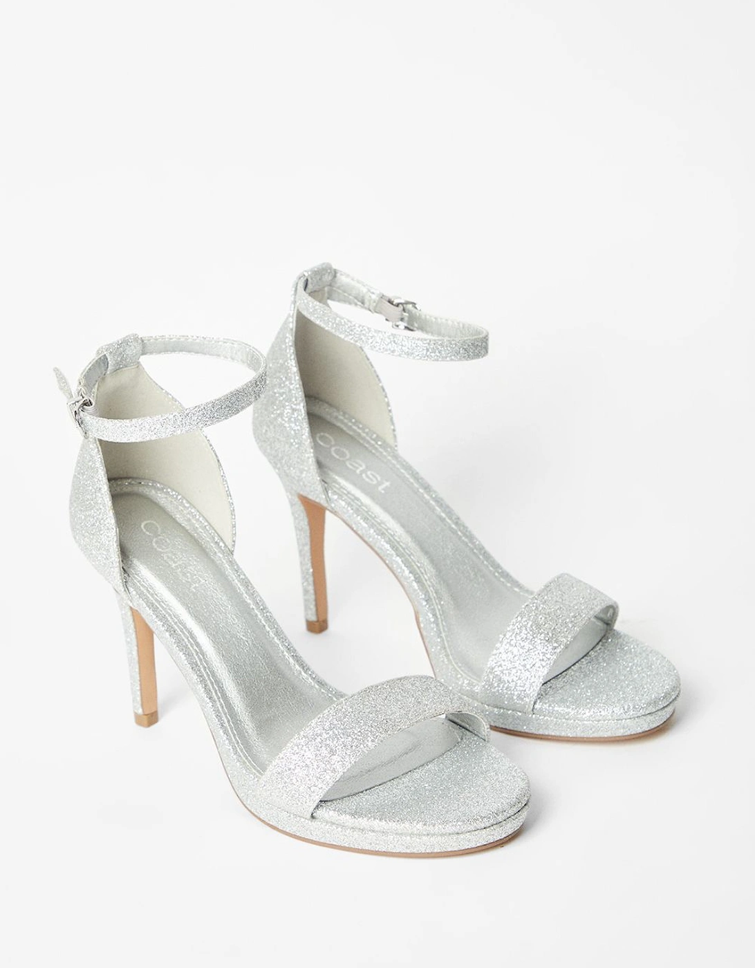 Talia Glitter Platform Heeled Sandals