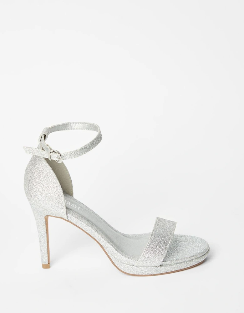 Talia Glitter Platform Heeled Sandals