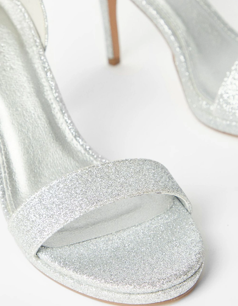 Talia Glitter Platform Heeled Sandals