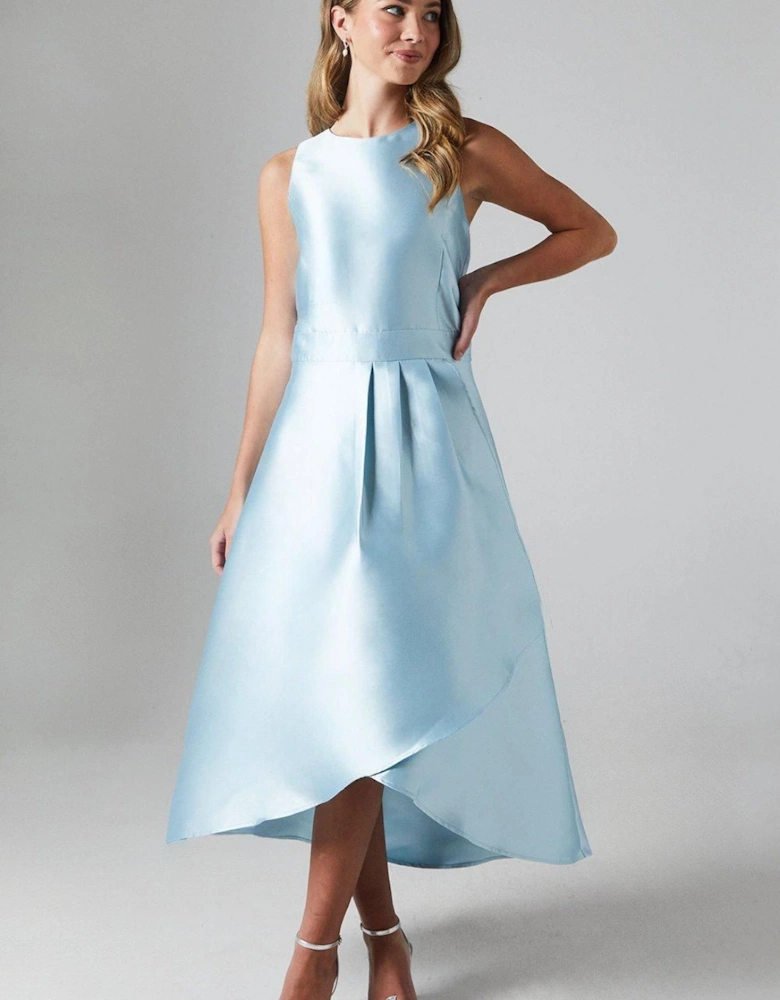 Teen Waterfall Twill Midi Dress