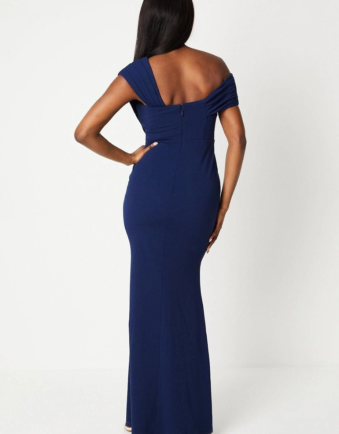 One Shoulder Bardot Gown