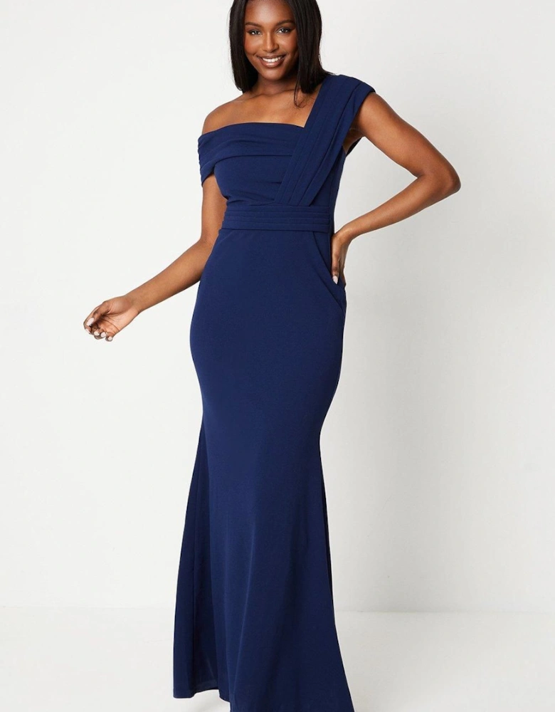 One Shoulder Bardot Gown