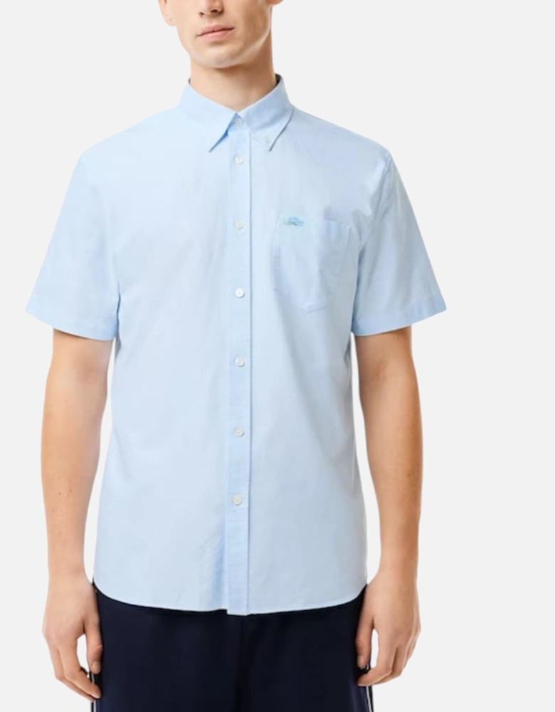 CH8522 Mens Shirts Short Sleeve Regular Fit Button Up Cotton Casual Tops