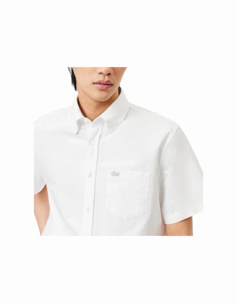 CH8522 Mens Shirts Short Sleeve Regular Fit Button Up Cotton Casual Tops