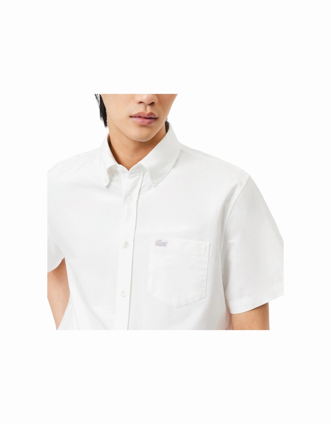 CH8522 Mens Shirts Short Sleeve Regular Fit Button Up Cotton Casual Tops