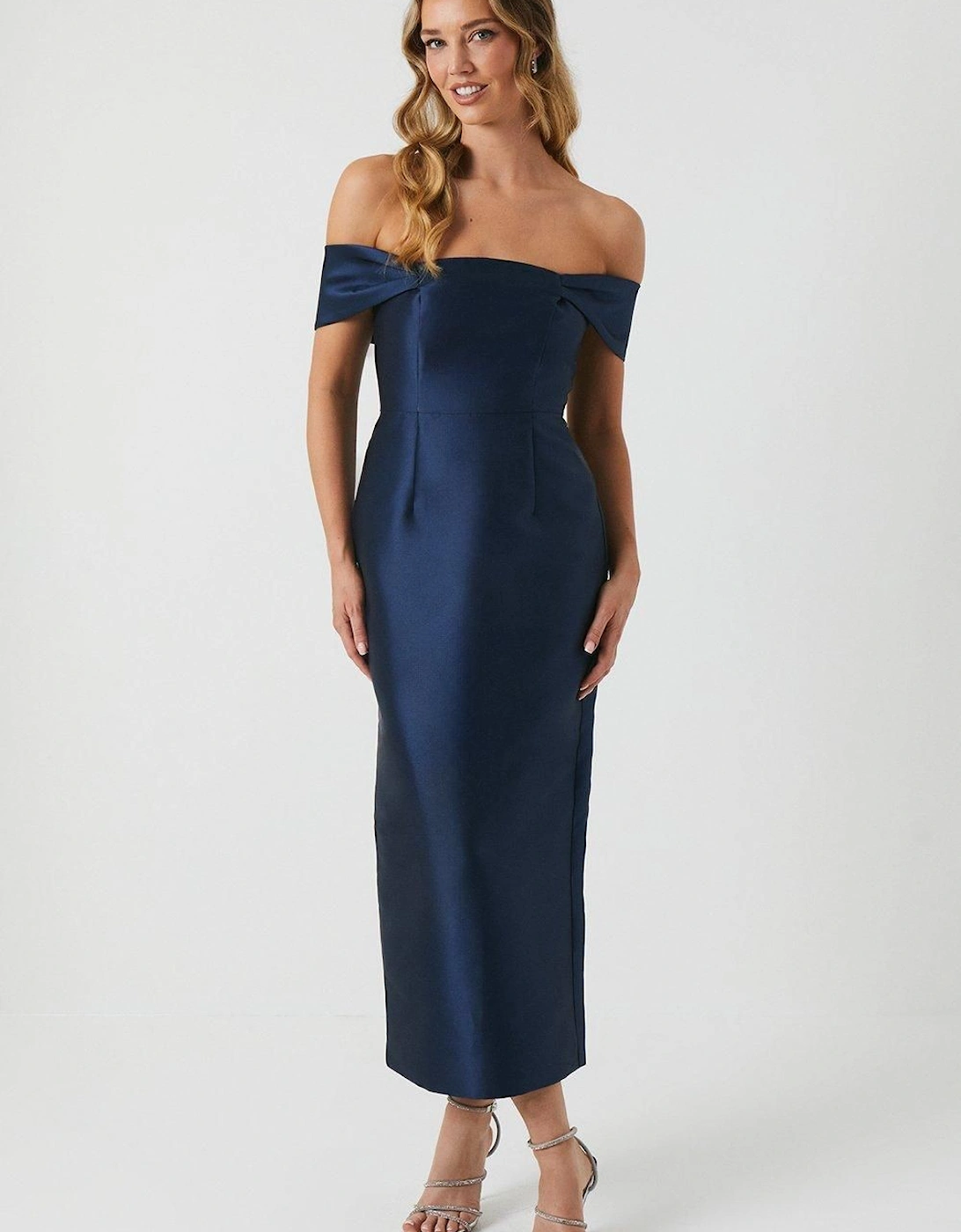 Petite Twill Column Bridesmaids Dress, 6 of 5