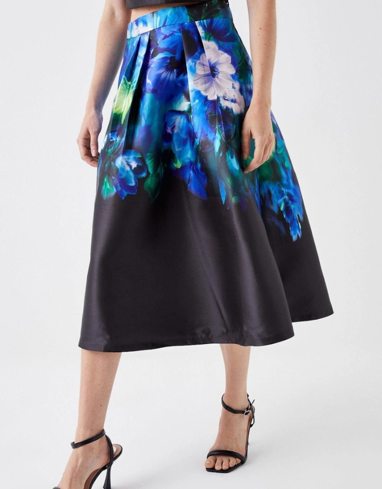 Petite Mesilita Twill Midi Skirt