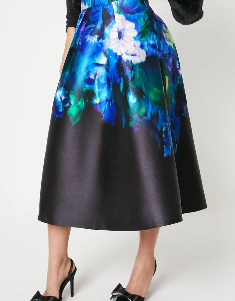 Petite Mesilita Twill Midi Skirt