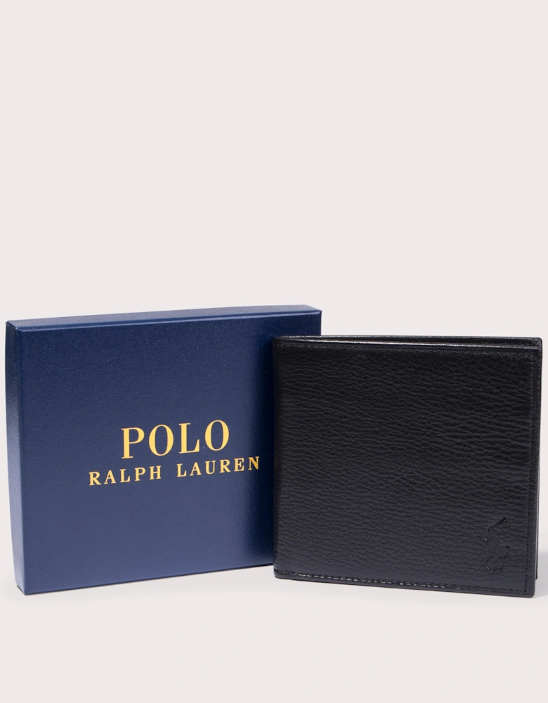 Pebbled Leather Billfold Wallet