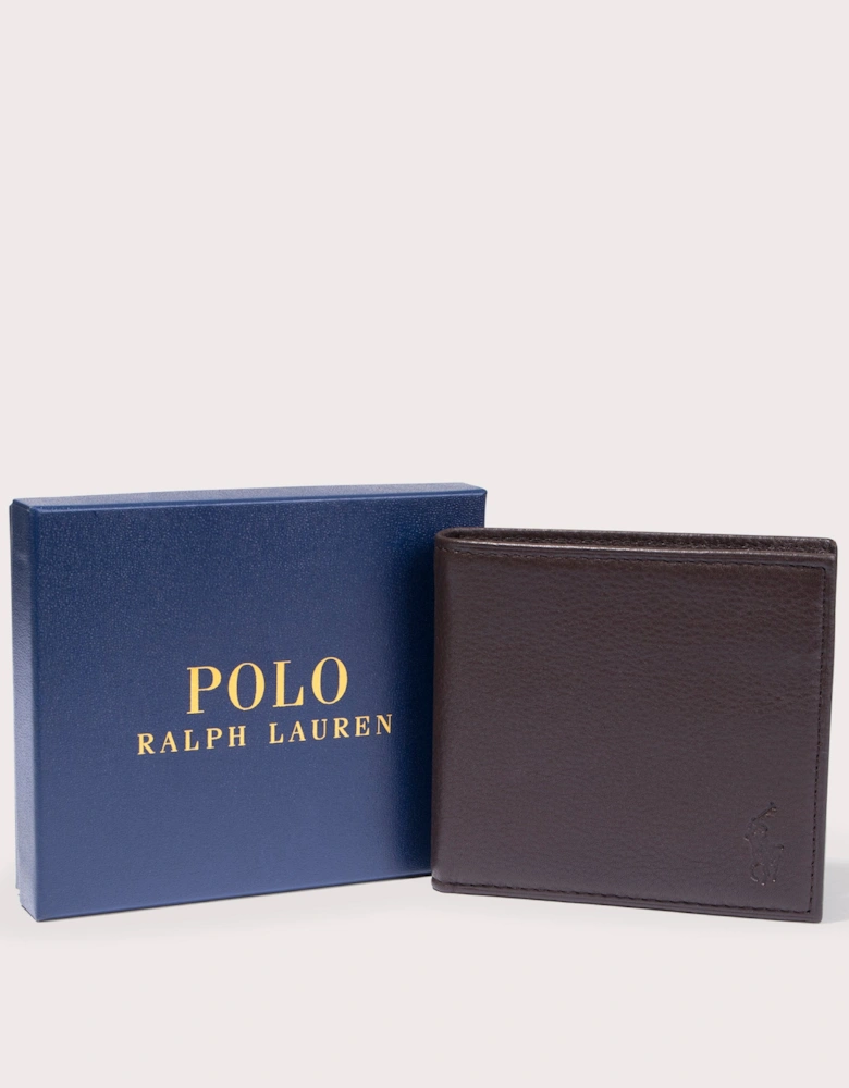 Pebbled Leather Billfold Wallet