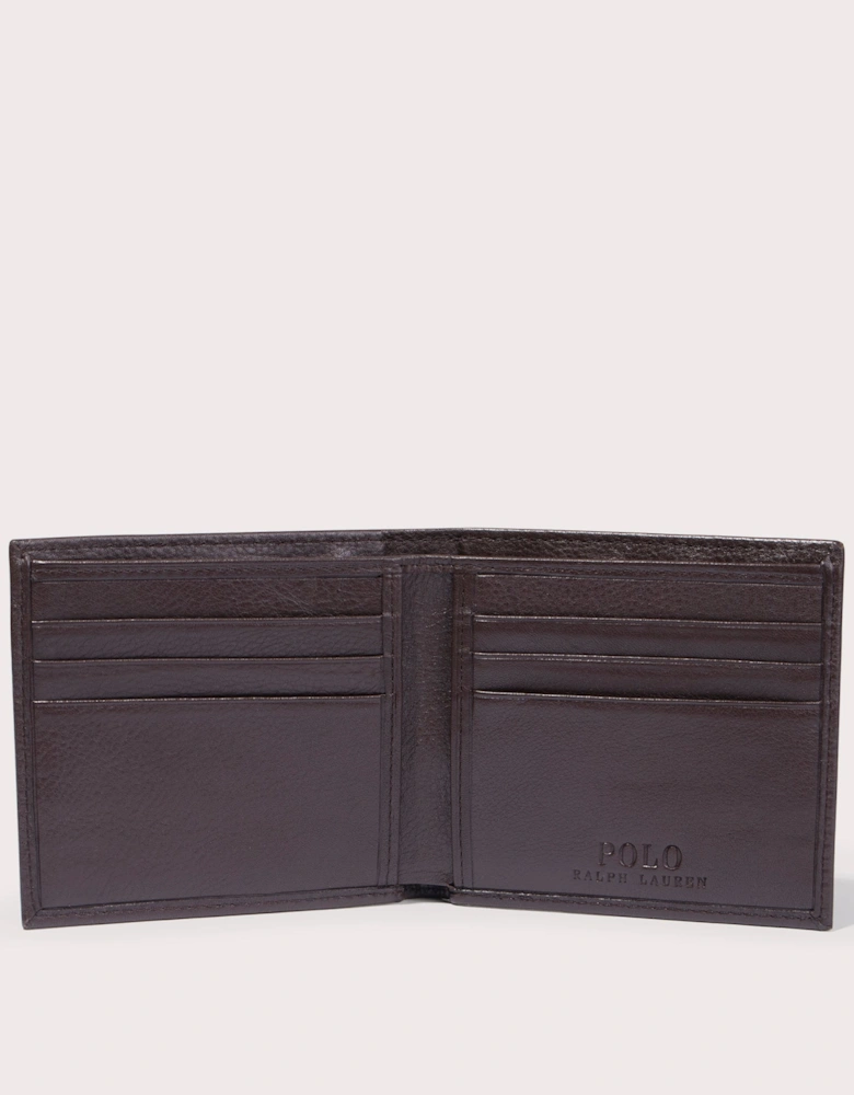 Pebbled Leather Billfold Wallet