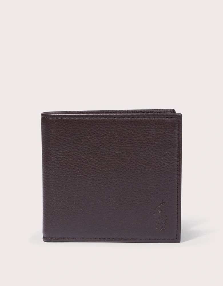 Pebbled Leather Billfold Wallet