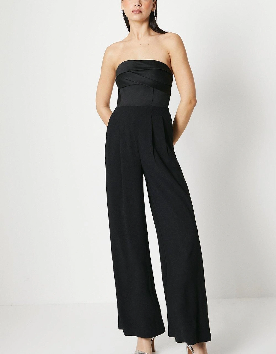 Corset Bodice Wide Leg Jumpsuit, 6 of 5