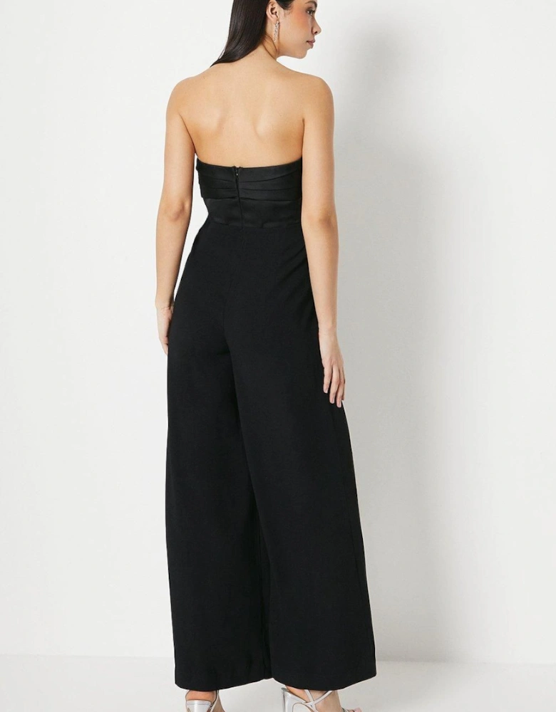 Corset Bodice Wide Leg Jumpsuit