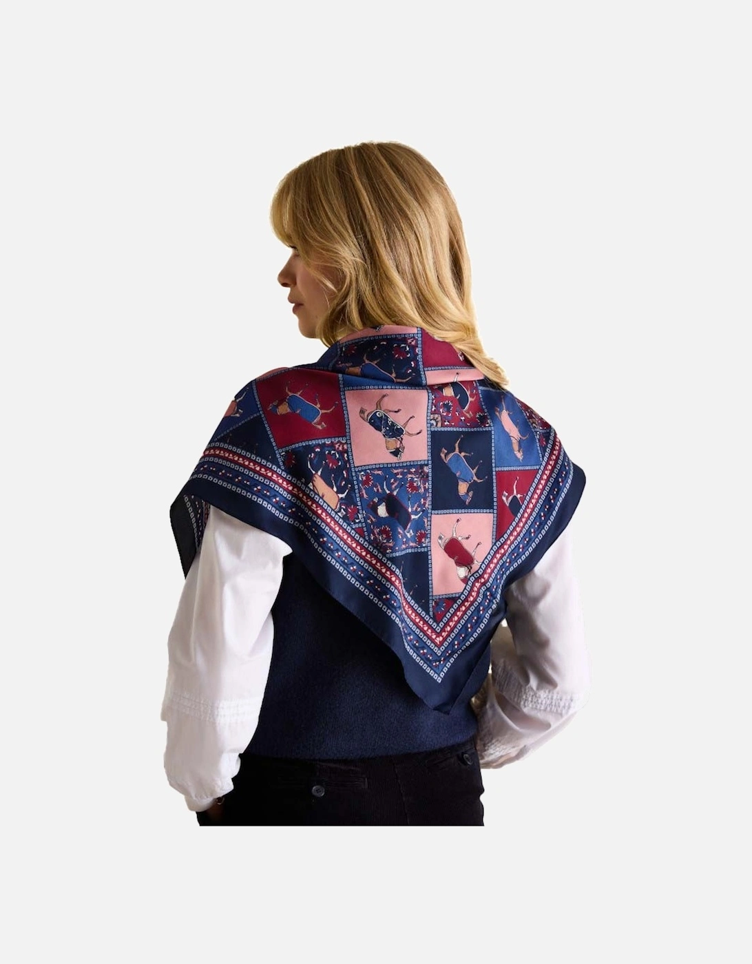 Womens Bloomfield Square Silk Scarf