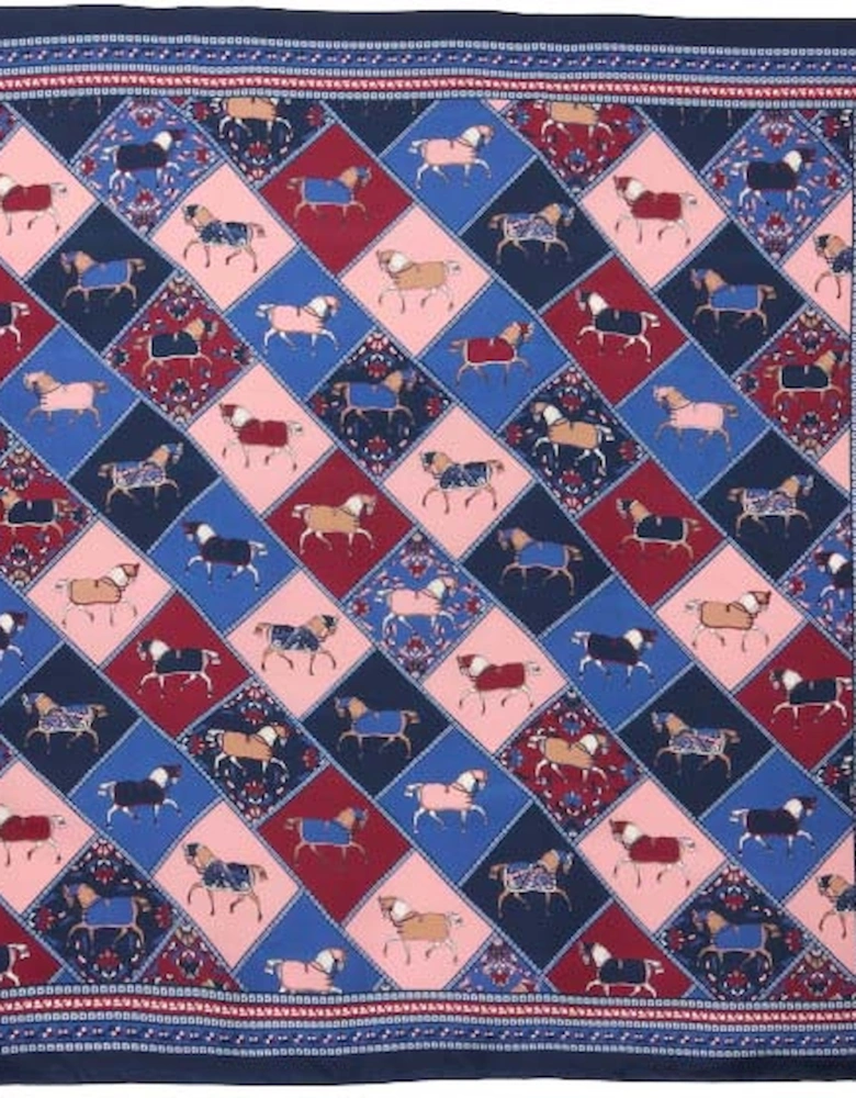 Womens Bloomfield Square Silk Scarf