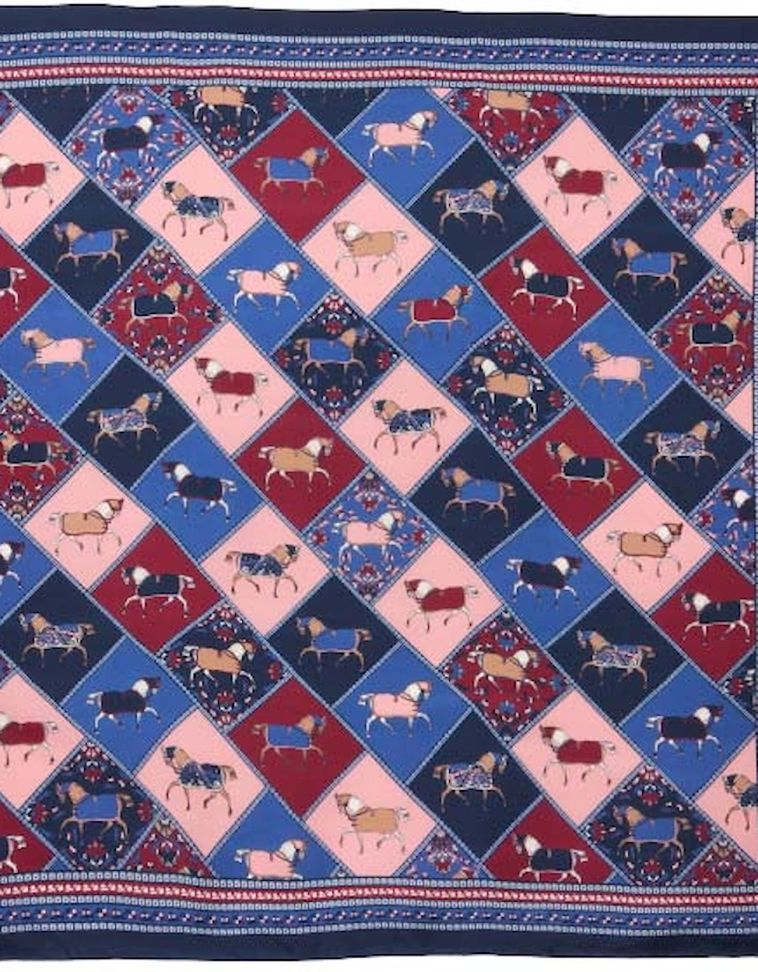 Womens Bloomfield Square Silk Scarf