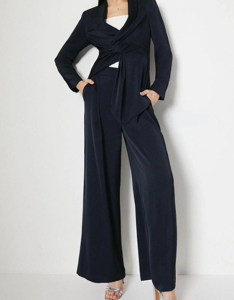 Satin Wide Leg Trouser