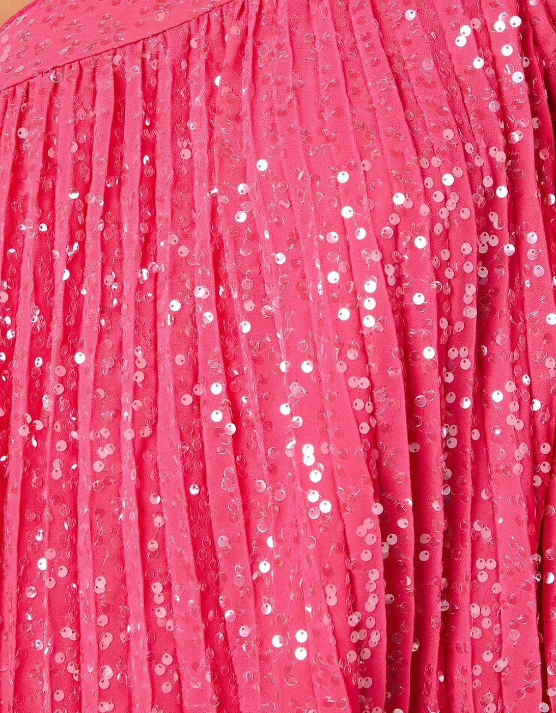 Party Sequin One Shoulder Mini Dress