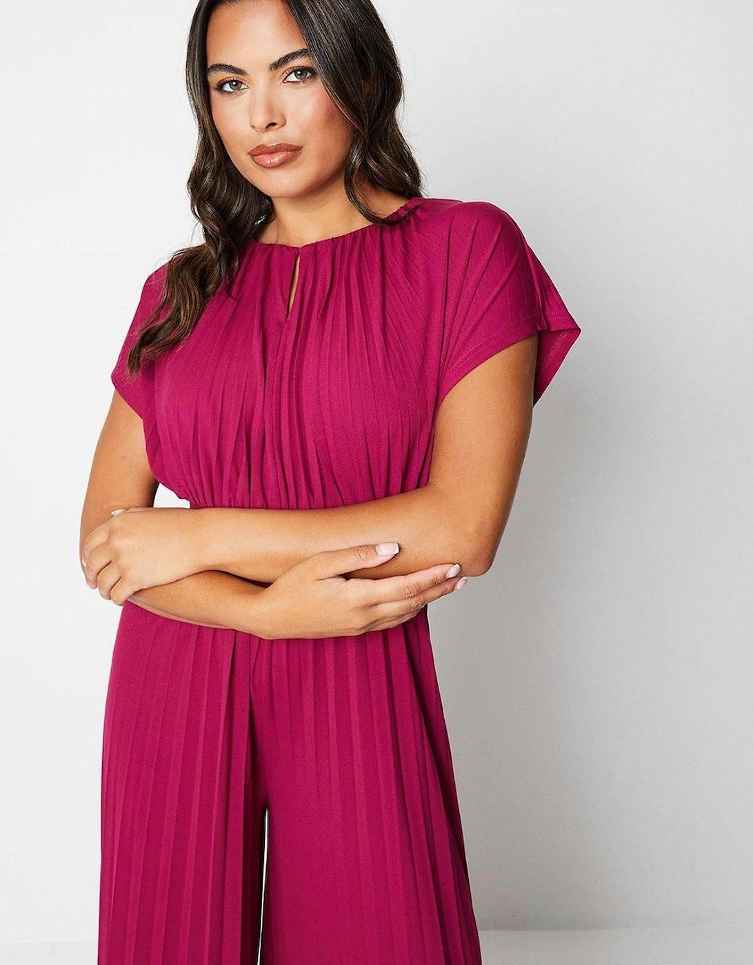 Slink Jersey Pleated Jumpsuit