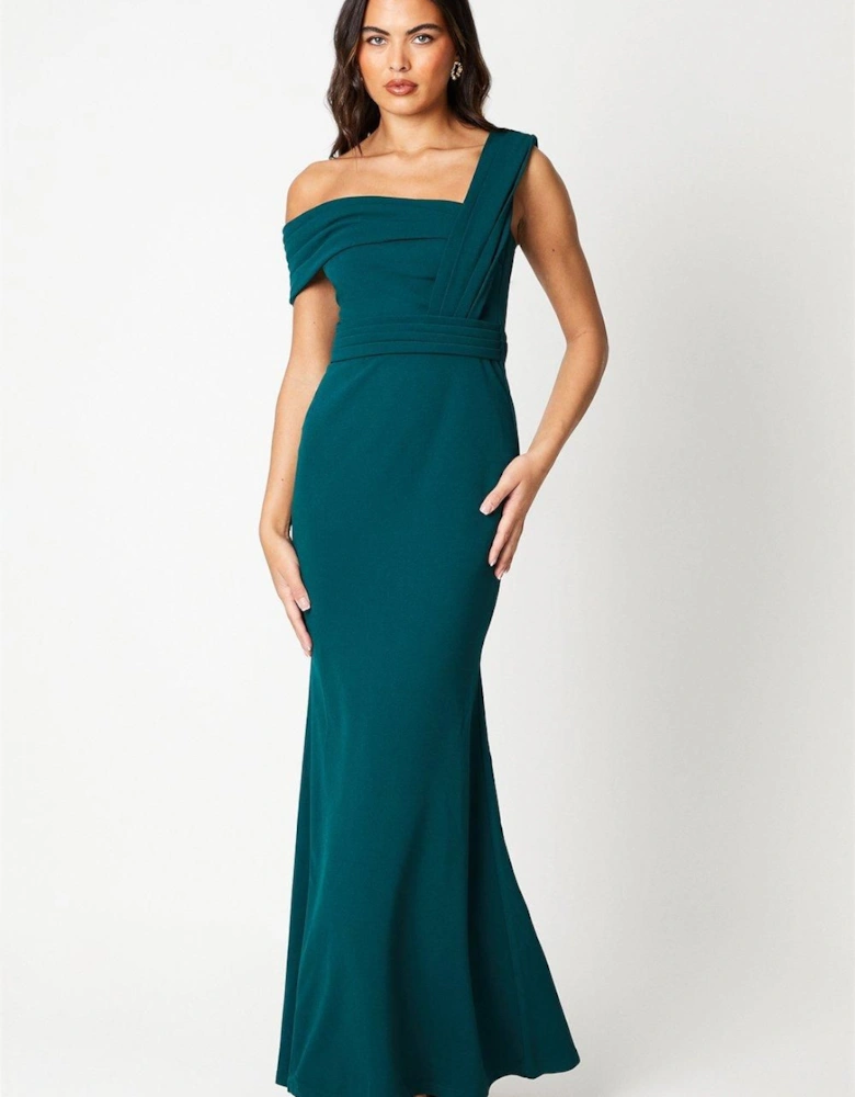 One Shoulder Bardot Gown