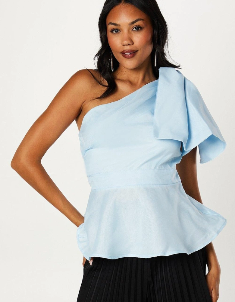 One Shoulder Statement Bow Top