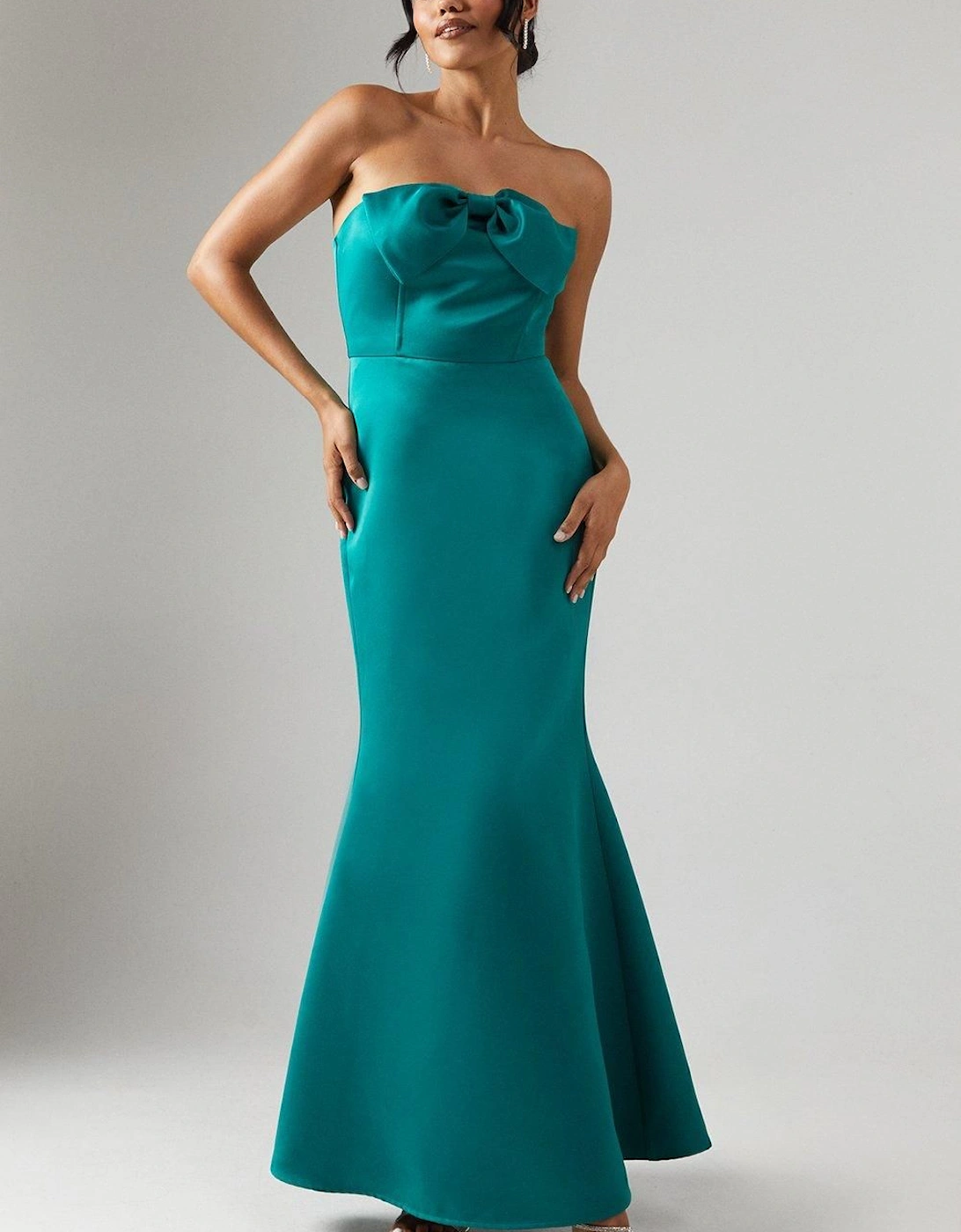 Bow Bandeau Fishtail Bridesmaid Dress, 6 of 5