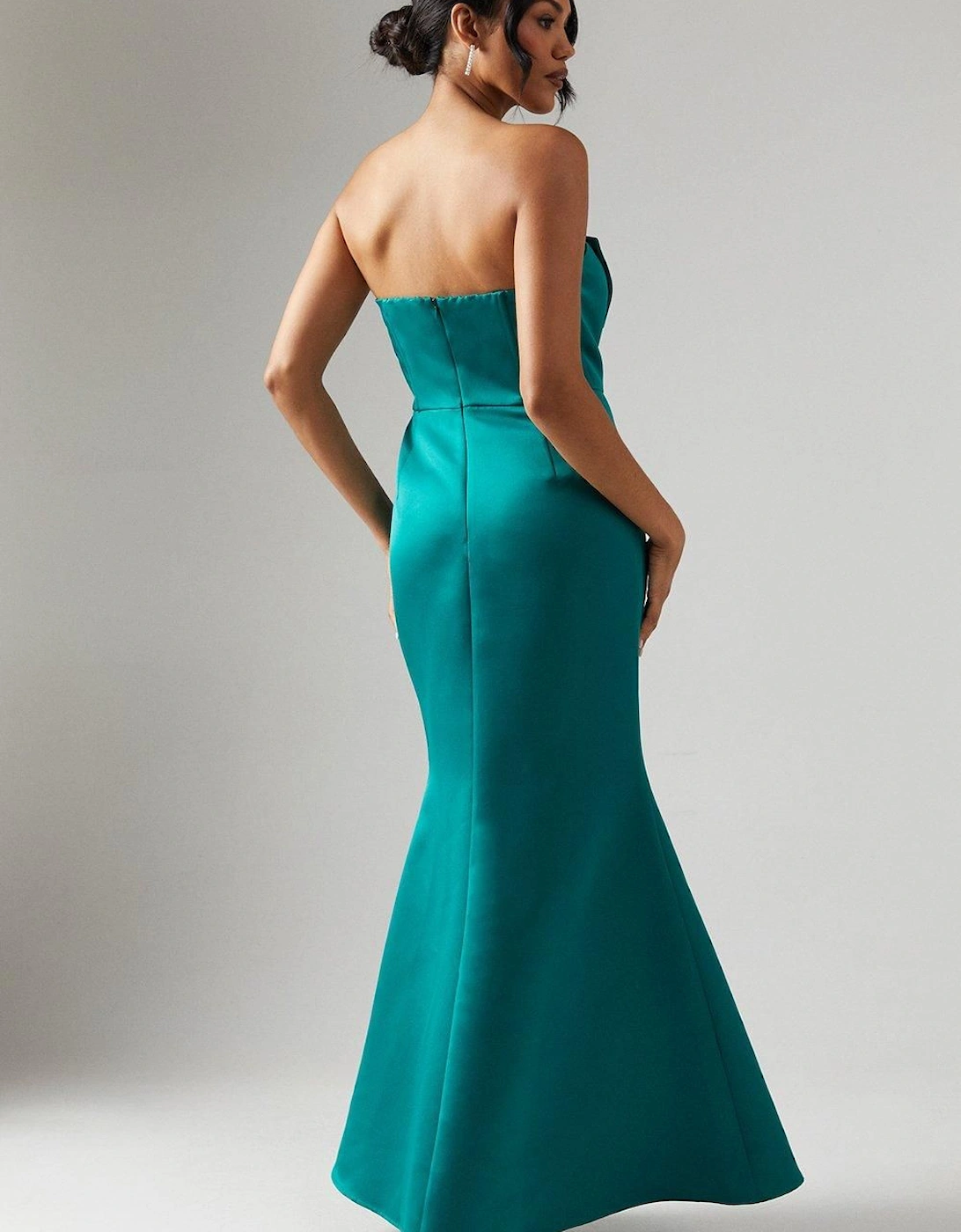 Bow Bandeau Fishtail Bridesmaid Dress