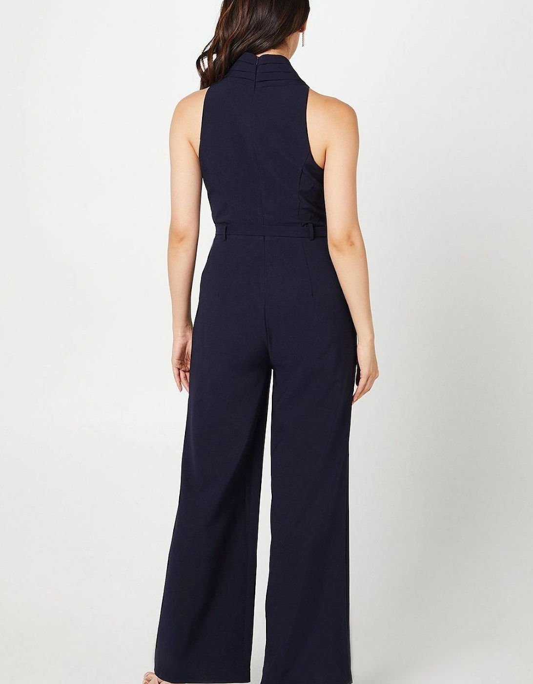 Collared Straight Leg Jumpsuit