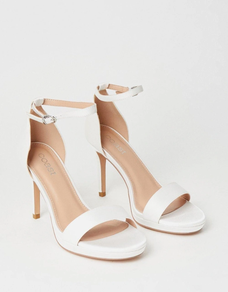 Talia Bridal Satin Platform High Heeled Sandals