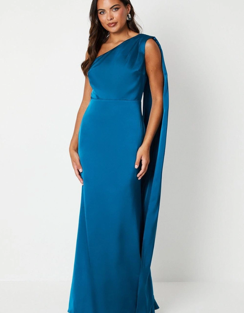 Drape Shoulder Detail Dress