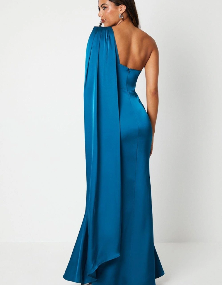 Drape Shoulder Detail Dress