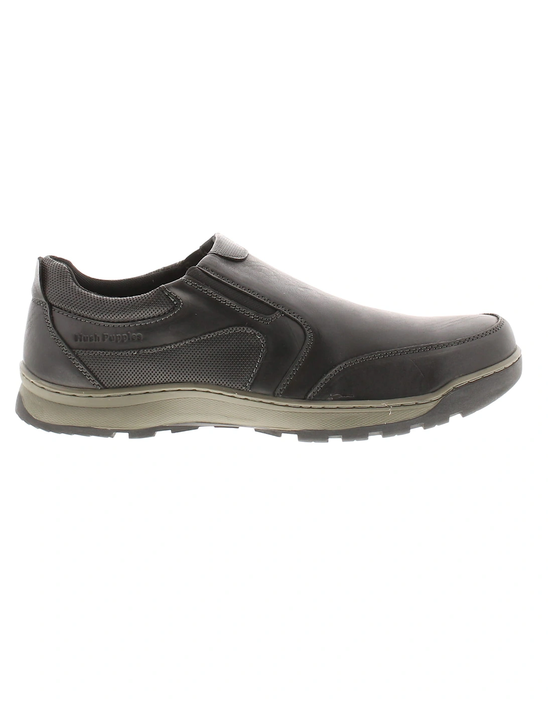 Mens Shoes Casual Jasper Leather black UK Size