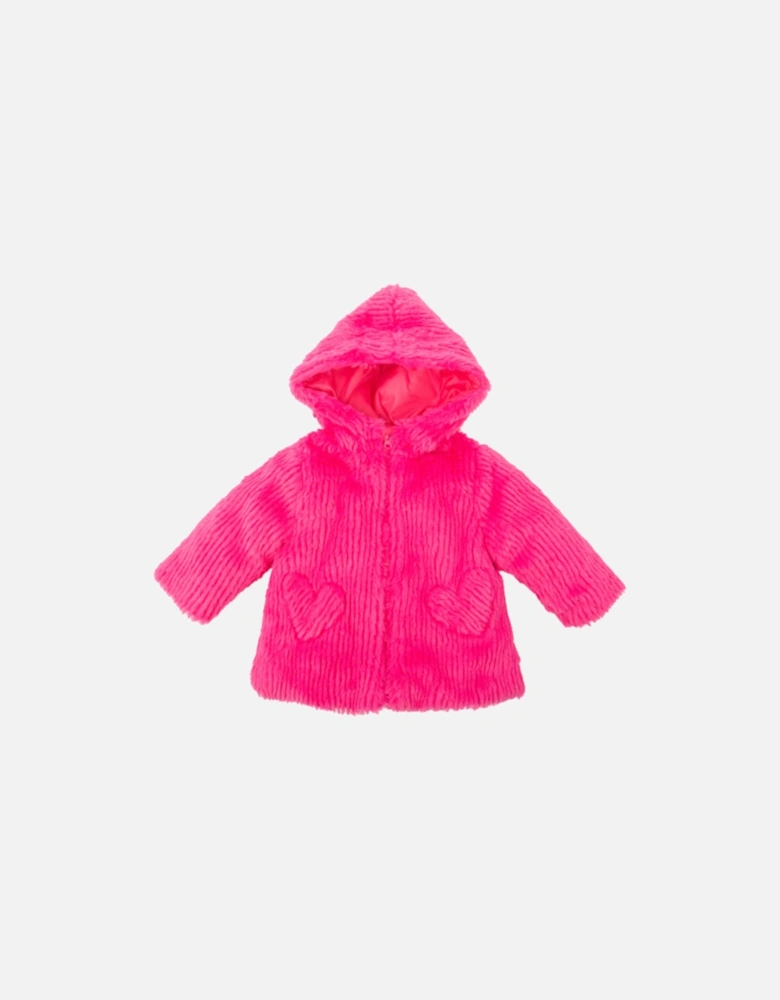 Fuchsia Fluffy Coat