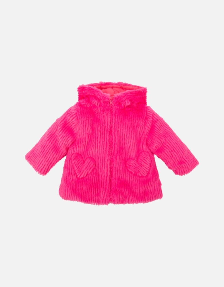 Fuchsia Fluffy Coat