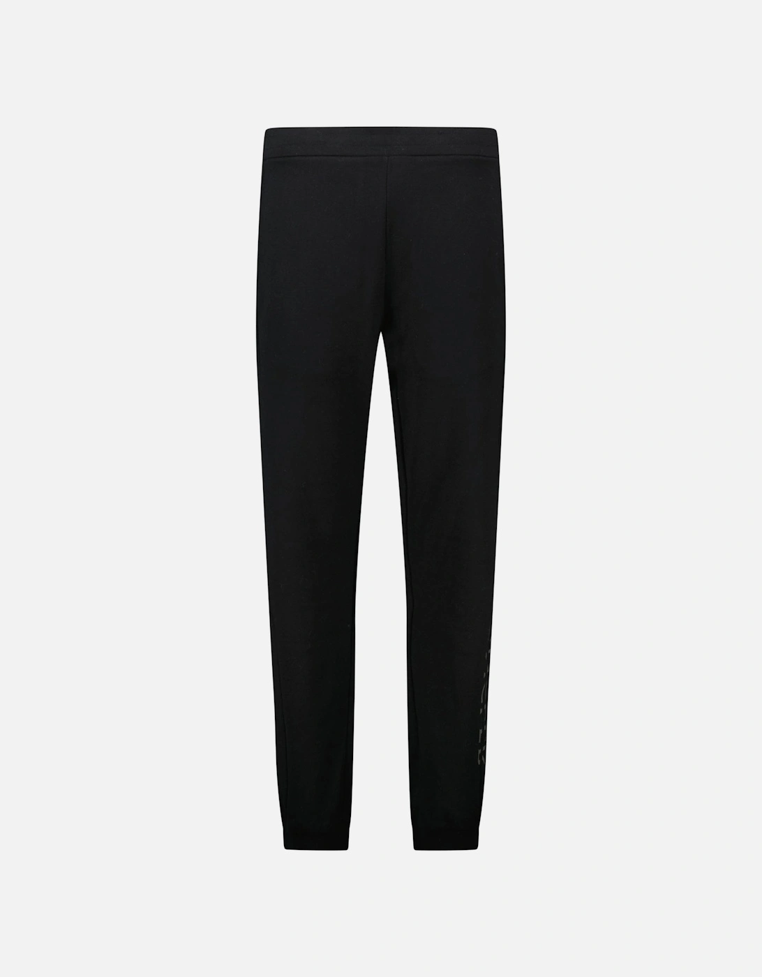 Side Reflective Writing Logo Sweatpants Black