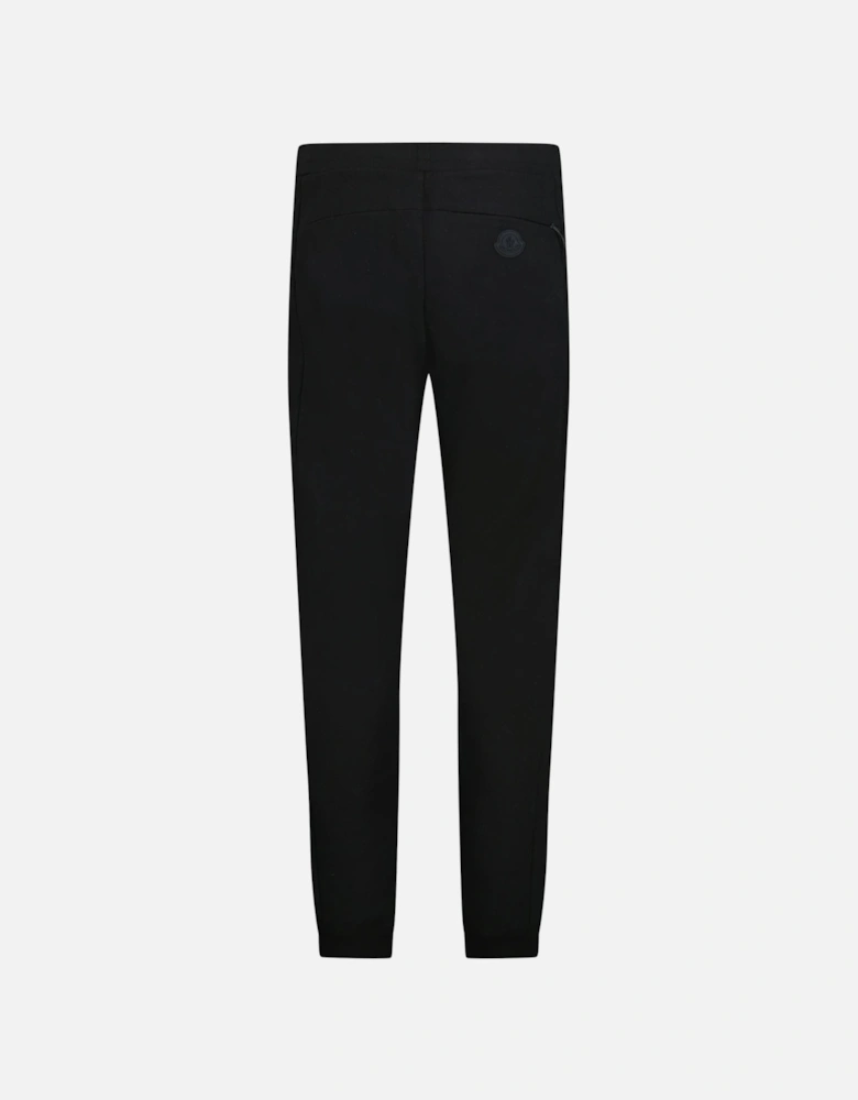 Side Reflective Writing Logo Sweatpants Black