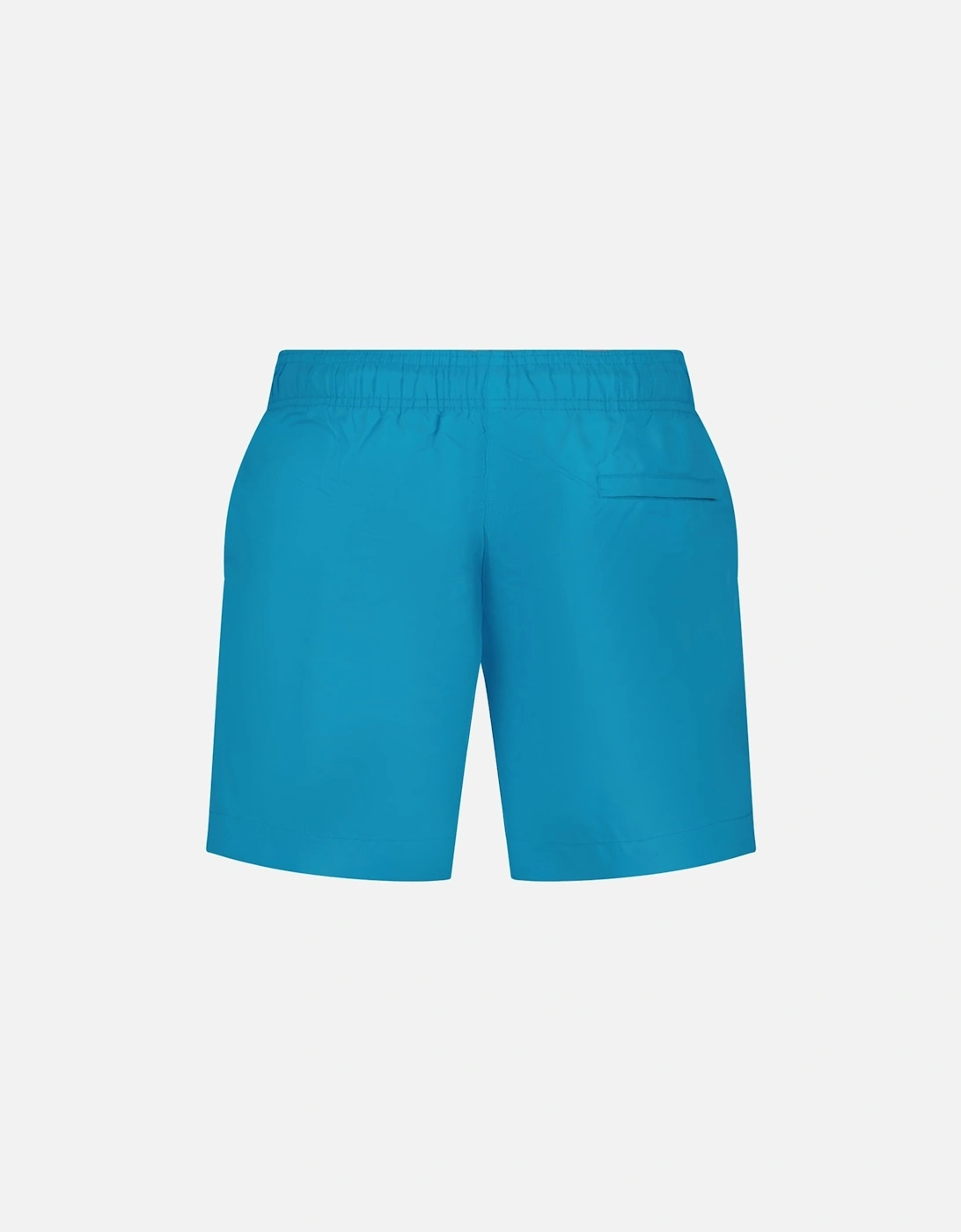 "Off" Writing Design Swim Shorts Blue