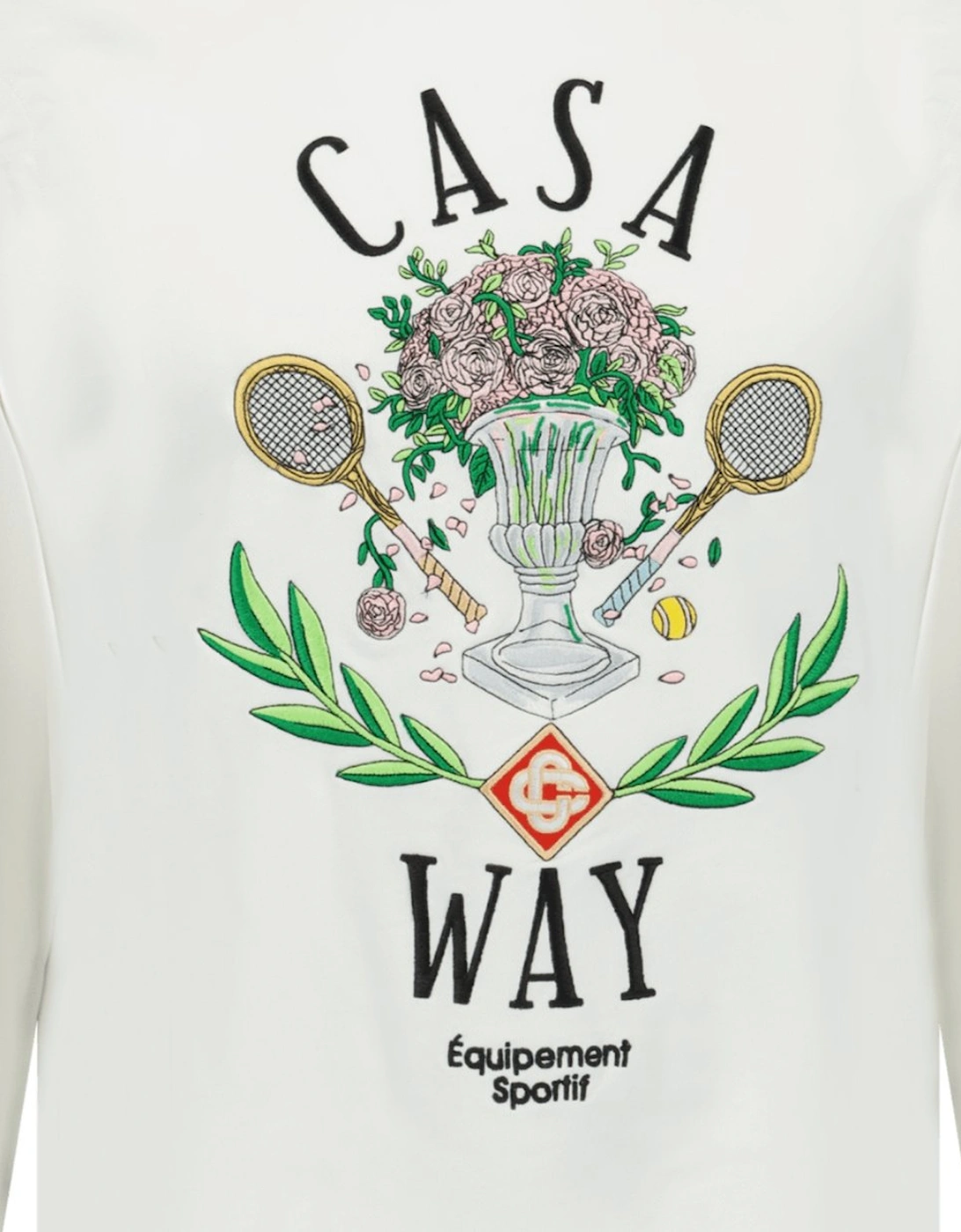 'Casa Way' Graphic Print Sweatshirt White