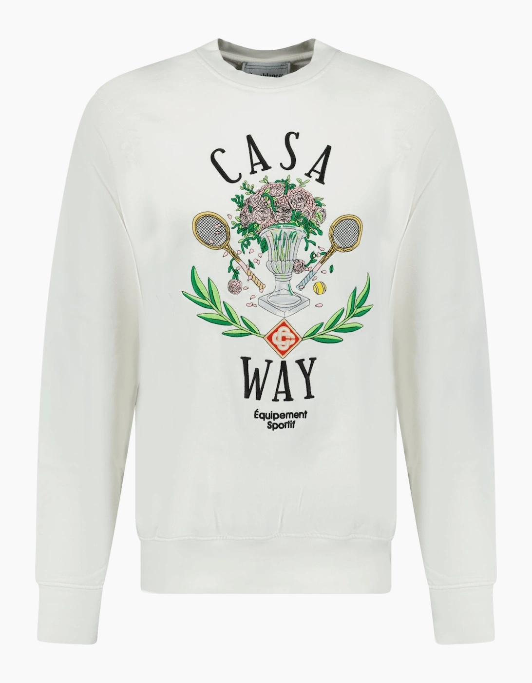 Men's Casablanca 'Casa Way' Graphic Print Sweatshirt White - Size: 36
