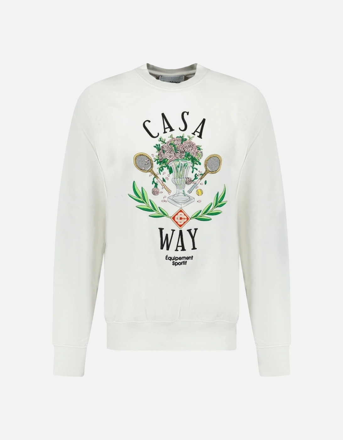 'Casa Way' Graphic Print Sweatshirt White, 3 of 2