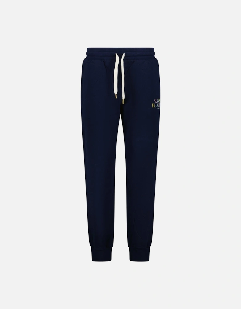 Loopback Writing Logo Sweatpants Navy