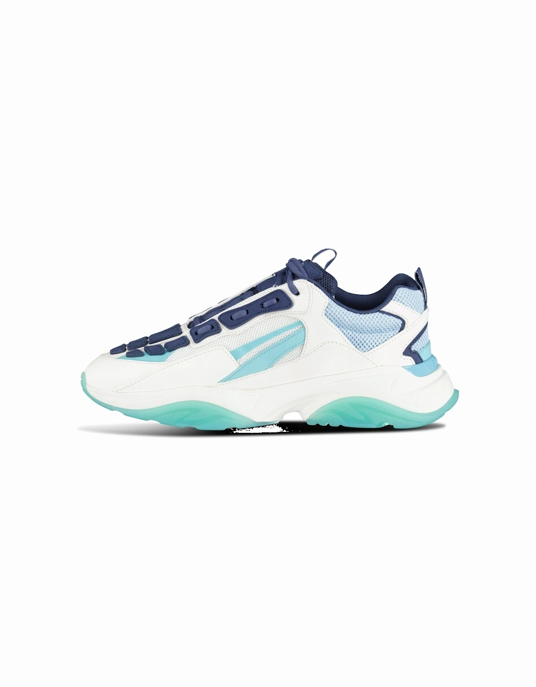 Bone-Runner Trainers Baby Blue, Navy & White