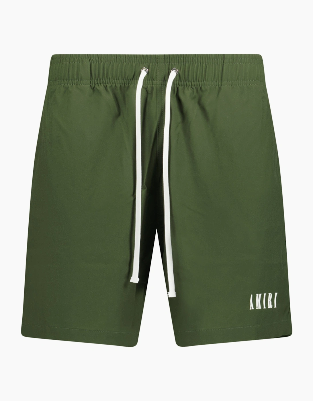 Amiri Men's Green Core Logo Drawstring Swim Shorts Olive - Size: 30/30