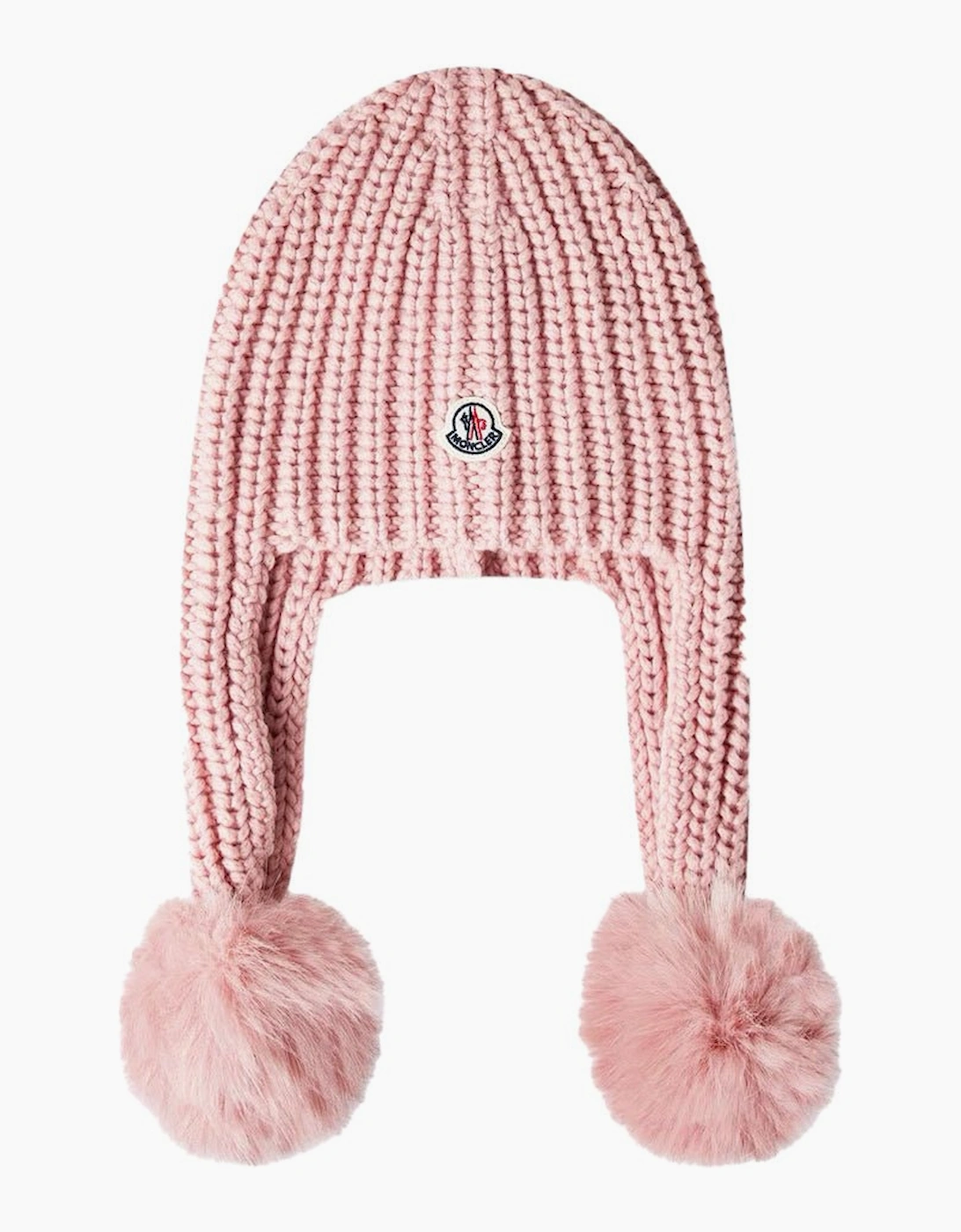 Moncler Women's Moncler 'Berretto' Beanie Bobble Hat Pink