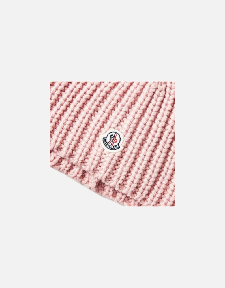 'Berretto' Beanie Bobble Hat Pink