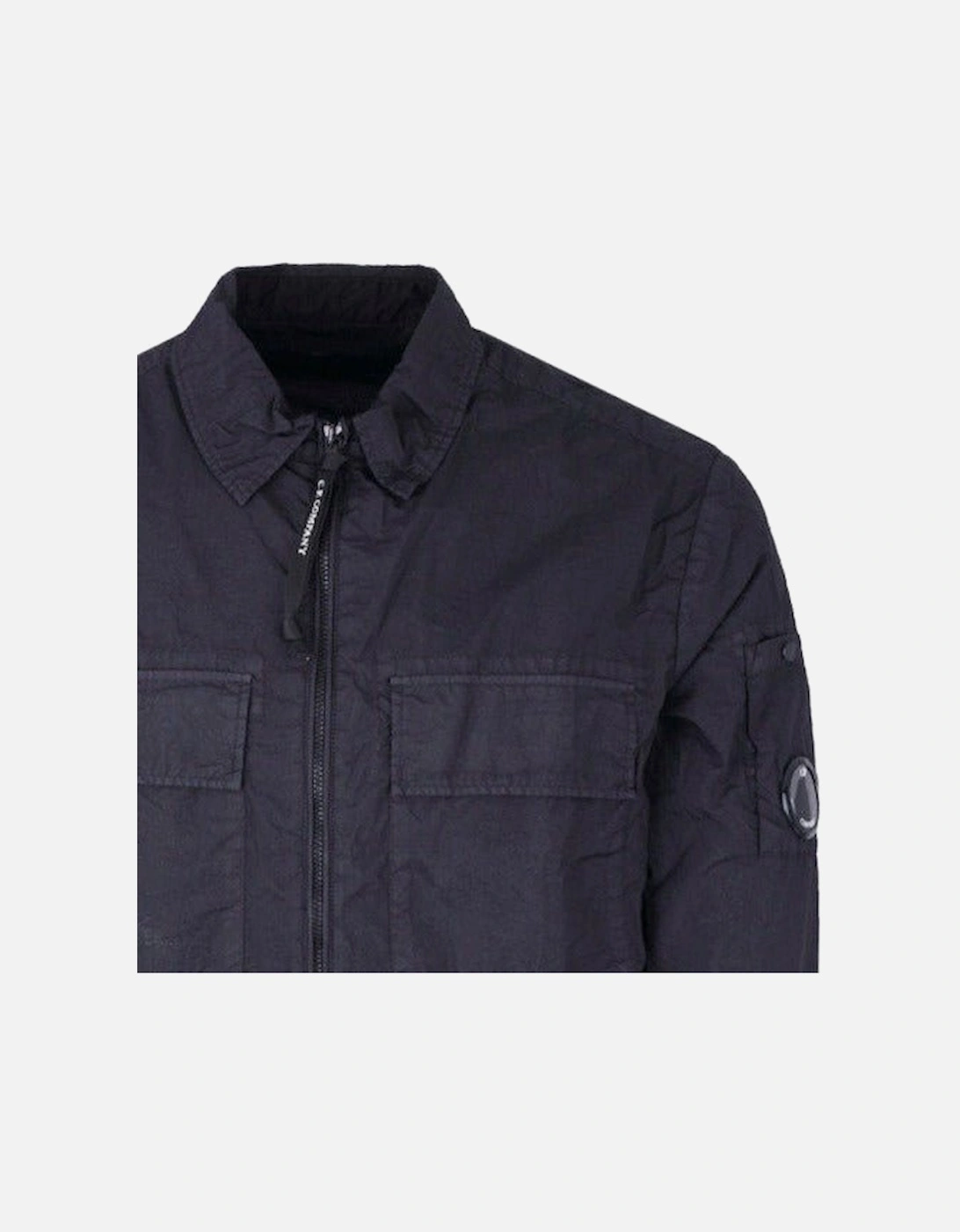 Lens Chrome Overshirt Jacket Navy