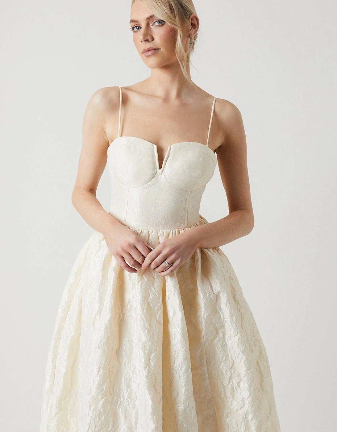 Strappy Corset Style Full Wedding Dress