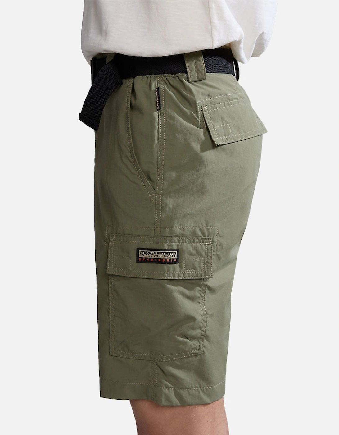 Napapjiri N Smith Cargo Shorts Green Lichen